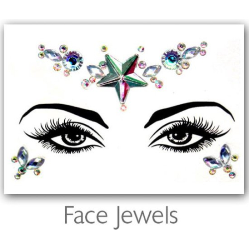 Festival Diamant Face Jewels (Meerkleurig)