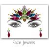 Festival Diamant Face Jewels (Paars/Blauw/Groen)