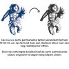 Temporary Tattoo Astronaut (6x6 cm)