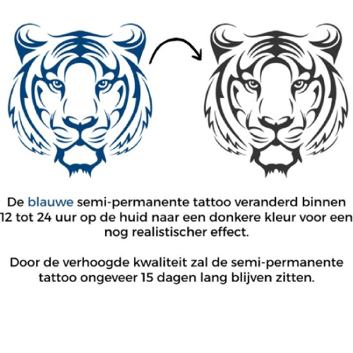 Temporary Tattoo Tijger (6x6 cm)