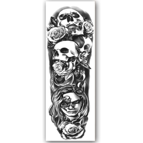 Temporary Tattoo Arm Sleeve (48x17cm)