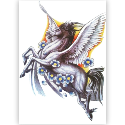 Temporary Tattoo Pegasus (A5 formaat)