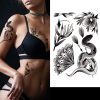 Temporary Tattoo Bloemen Slang met Bloemen (A5 formaat)